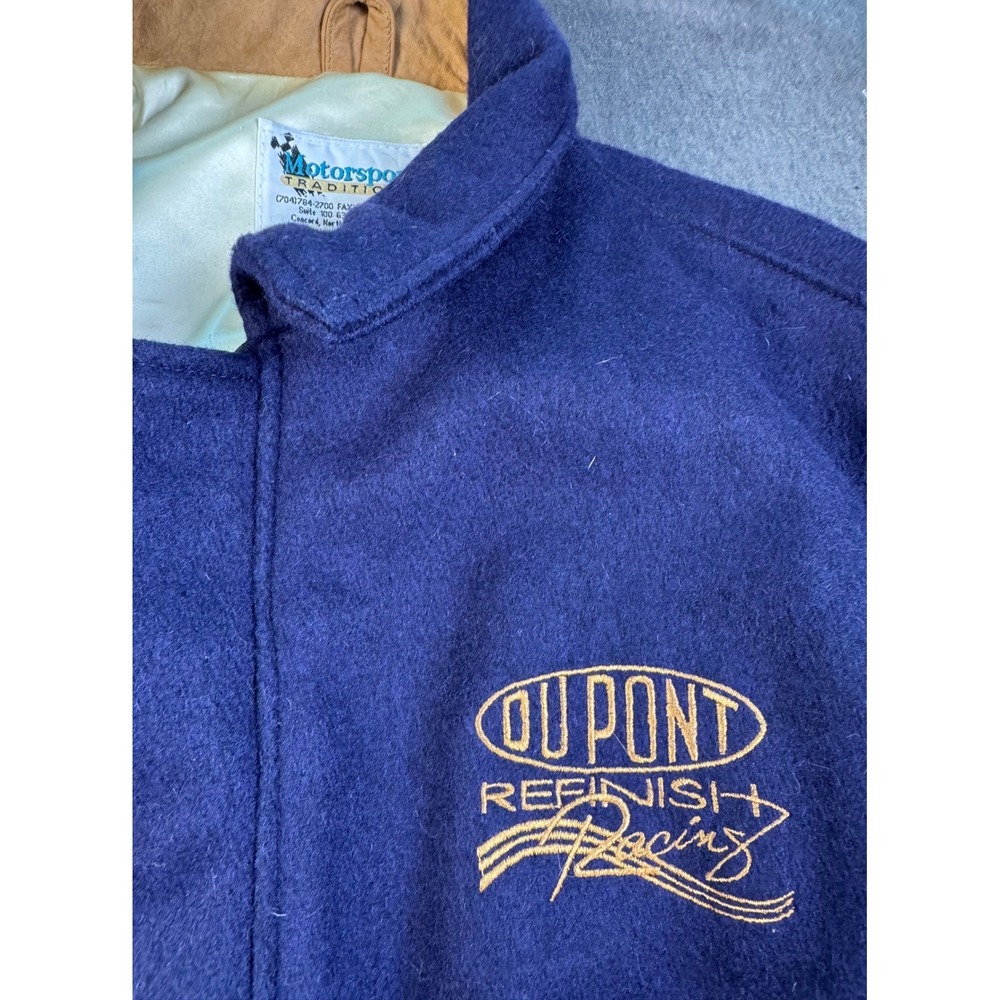 Motorsport‎ Traditions DuPont Racing Jacket Mens XL Wool Blend Leather Sleeves